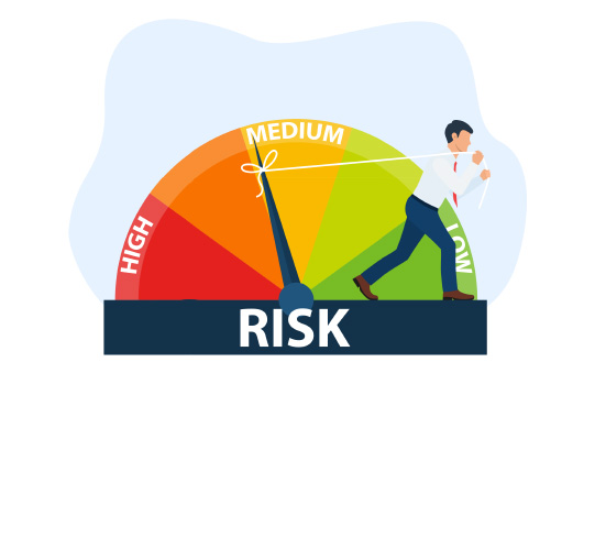 risk scale background art